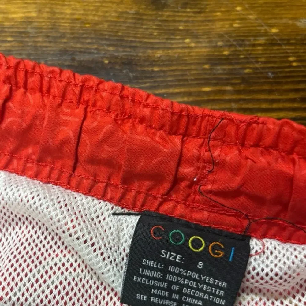 COOGI Red Swim‎ Trunks Boys Size 8
